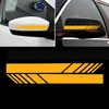 2pcs / set bil styling bakifrån spegel klistermärken Personliga repor reflekterande dekoration motorcykel klistermärken Auto tillbehör