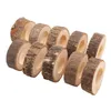 Wooden Napkin Ring Countryside Wooden Napkin Buckle Wedding Hotel Restaurant Tablecloth Ring Party Banquet Table Decoration EEA1354-5