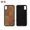 Custodie per telefoni in legno naturale per iPhone 6 7 8 11 Plus X XR XS Pro Max Giunzione in legno fatta a mano Modello personalizzato Logo Moda Cover posteriore antiurto Shell