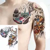 Adesivo per tatuaggio temporaneo impermeabile Braccio spalla Teschio grande Adesivi tatoo vecchia scuola Drago Grandi tatuaggi finti per uomo Donna