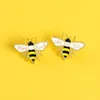 Bee enamel pin cute cartoon insect badge brooches for women golden animal clothes backpack hat lapel pin jewelry gift to a friend