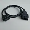 Male To Two Female Flat Extension Transfer Cable OBDII OBD2 OBD 16Pin 16 Pin Flat Connector 16pin to 16pin cable