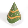 Boże Narodzenie Pyramid Cukierki Pudełko Trójkątne Pyramid Xmas Drzewo Santa Snowman Candy Storage Box Christmas Wedding Candy Torba