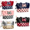 Leuke Bow Dot Schoudertas Kids Meisjes Cartoon Mini Portemonnee Dames Dier Portefeuille Paragraaf Pouch