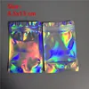 Sacs holographiques en Mylar de couleur arc-en-ciel, 8,5x13cm, par Space Seal, sacs refermables approuvés par la FDA pour la sécurité des aliments