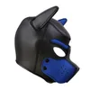 Halloween sexig cosplay valp mask hund full mjuk huvudmask prop vadderad gummi valp spel för maskerad243s