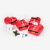 Jul Creative Red Santa Snowman Food Packaging Folding Box kan anpassas