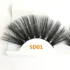 5D Faux Mink Lashes 25mm Long Natural False Eyelashes Volumn Fake Eye Lashes For Beauty Thick 25mm Full Strip Lashes