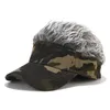 Camouflage Fashion Cotton Men Women Novelty Wig Snapback Baseball Caps Men Women Adjustable Casual Adult Snapback Hats