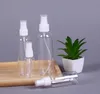 2020 Vide Transparent En Plastique Vaporisateur Pompes Atomiseur Pour Huiles Essentielles Voyage Parfum En Vrac Maquillage Portable 15ML 30ML 50ML 60ML 100ML