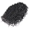 Kinky CURLY parrucchino coda di cavallo per donne nere coulisse coda di cavallo clip di estensione dei capelli brasiliani in nero naturale 1b 18 pollici estremità completa