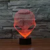 3d lampa usb power 7 färger fantastisk optisk illusion 3d växa led lampa främling former barn sovrum natt ljus