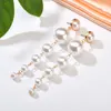 Imitation pearl earrings, female banquet dress, fashion matching, elegant atmosphere