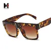 Gros-SHAUNA Mode Bébé Audrey Super Carré Lunettes Rivets Vintage Femmes Lunettes De Soleil Marque Designer Hommes Flat Top Effacer Len Lunettes