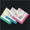Hankerchief Ladies Printed Handkerchiefs Crescent Edge Cotton Pocket Square Colorful Printing Women Handkerchiefs Wedding Party GI9153824