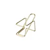 Mini Metal Paper Clips Gold Oval Plum Blossom Triangle Paper Clips Bookmark Memo Planner Clips School Office Stationery Supplies