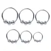 Stainless steel Cockrings glans ring with three beads ejection delay ejaculation products for men penis sex toys