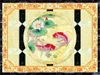 Carta da parati per foto all'ingrosso Spazio 3D Pavimento Lotus Fish Modello in marmo Decorazione per pavimenti da parete Carta da parati fine avanzata