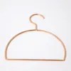 Semicircle Metal Hanger Nordic Style Rose Gold Iron Hanger Rack for Scarf Tie Belt and Towel Clothes Organizer QW9338