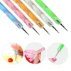 NA025 5PCSSet Twoway Nail Diping Pen Gel Poolse Builder Diy Nail Art Design Marble Marble Marble Manicure Painting Trapping Tool Set4152254
