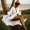 السيدات مثير المرأة بيكيني التستر شاطئ اللباس ملابس الشيفون بحر الاستحمام دعوى الصيف السباحة الشاطئ توتال سترة سارغ Y19060301