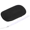 100pcs doux Matériaux de protection de transport Sac de rangement Housse + lanière main poignet pour Sony PSP 1000 2000 3000