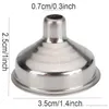 35 * 25mm Funílio de frasco de quadril de aço inoxidável para todas as ferramentas de cozinha frasca de quadril mini funil de vinho portátil flasks universais Funnels BH2091 ZX