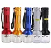 Torch Shaped Electric Grinder Crusher Herb Tobacco Smoke Grinders Vaporizer Klicka på n Vape snabbt Aluminium krossar Förångare 14.5cm 100pcs