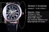 Forsining Rétro Série Squelette Romain Affichage Cadran Noir Horloge Mécanique Rose Or Cas Mens Montre Automatique Top Marque Luxury280P