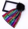 Kış Şapka Adam Kadın Yeni Kasketleri Örme Şapka Kızlar için Sonbahar Beanie Isıtıcı Rahat Kap 6 Renkler ZZA1015