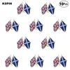 UK Jack Ecosse épinglette drapeau badge broche broches insignes 10 pièces par Lot