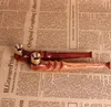 Nuovo a duplice uso onda lucidato a mano rosso-acido ramo Huanghua pera tubo ugello per tabacco in legno massello tabacco secco stelo strumento per tabacco
