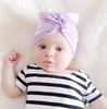 Europa Spädbarn Baby Girls Hat Knot Headwear Child Toddler Kids Beanies Turban Solid Färg Mössor Barn Tillbehör 9 Färger 14684