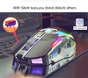 Mouse recarregável RGB USB 2024 sem fio 2.4 Ghz Esports Backlit Gaming Mouse Notebook Desktop Mice 7 botões 3 engrenagens Iluminação de longa espera Ratos Slient A5 RGB luminoso