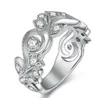 choucong 2019 Eternity Promise Ring 925 prata esterlina um diamante Zircon cz noivado casamento banda anéis para homens mulheres pendant presente