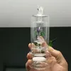 Pijpen bongs Vervaardiging Handgeblazen waterpijp Klassieke Eend Dubbellaags Partitie Glas Stille Filter Water Rook Fles