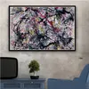 Dipinti artistici Jackson Pollock Pittura astratta Psichedelico Poster e stampe Immagini murali su tela Home Decor261D