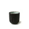黒い粗い陶器ティーカップ日本語セラミックティーボウルのためのビッグボリューム200mlティーカップ磁器ドリンクウェア