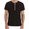 men shirt short Sleeve Stylish Slim Fit Tee Tops Button Collar Casual T-shirt Men Outwears Popular Design Tee