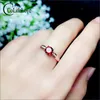 CoLife Jewelry 925 silver garnet engagement ring for woman 6mm natural garnet ring fashion silver jewelry free jewelry box