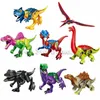 Jurassiic Park World Dinosaur Bouwstenen 48 Designes Kopf Blokspeelgoed Jurassic Dinosaur Park Bricks Pop Speelgoed Beste ABS Dinosaurus Minifig