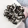 2019 Kvinnor Flickor Chiffon Hårband Blommor Tryckt hästsvanshållare Leopard Hair Scrunchie Elastic Hair Bands Snake Printing Women Accesorios