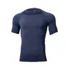 Virson Quick-drying T-shirt, crew neck, stretch training, basketball running jacket, tight, short-sleeved sweatshirt, men's fitness suit