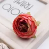 Partihandel Silk Tea Rose Flower Heads for Wedding Party Decorations Flower Konstgjorda Blommor