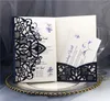 Glitter Laser Cut Wedding Invitation Cards Hollow Bridal Shower Wedding Cards Engagement Birthday Business Graduation Invitation Card