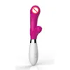 Tige vibrante G-spot Silicone Vibromasseur étanche Masseur Baguette magique Masturbateur féminin Adult Sex Toys pour femmes