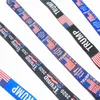 Trump 2020 Telefon Lanyard USA Flagga Mobiltelefonband Arbetskort Halsband Strängar Keychain oss Allmänna valmaterial