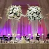 Nieuwe stijl gebruik voor bruiloft evenement podiumplanner transparant acryl kristal kraal cilindervorm bruiloft mentale vazen groothandel best0601