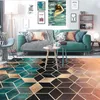 Mode nordique ombrage progressif vert doré diamants imprimer porte cuisine tapis salon chambre salon zone tapis décor Carpet245b
