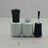 Großhandel 8 ml weiß schwarz elegant gefärbt benutzerdefinierte leere UV-Gel-Nagellack-Flasche mit Pinselkappe